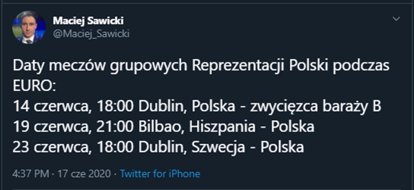 DATY meczów reprezentacji Polski na przyszłorocznym EURO!